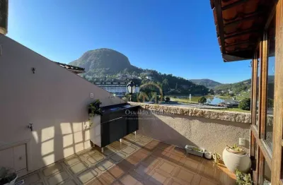 Cobertura com 3 dormitórios à venda, 146 m² por r$ 690.000 - quitandinha - petrópolis/rj
