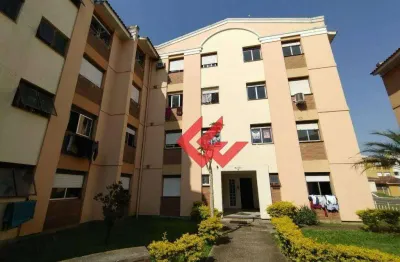 Apartamento com 2 dormitórios para alugar, 44 m² por r$ 1.202,53/mês - passo das pedras - gravataí/rs