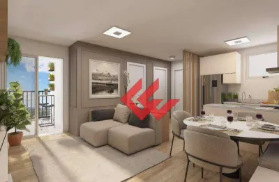 Apartamento com 2 dormitórios à venda, 56 m² por r$ 325.000,00 - centro - gravataí/rs