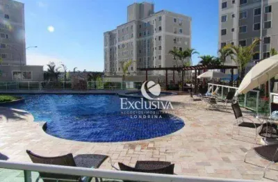 Apartamento com 2 dormitórios à venda, 46 m² - gleba fazenda palhano - londrina/pr