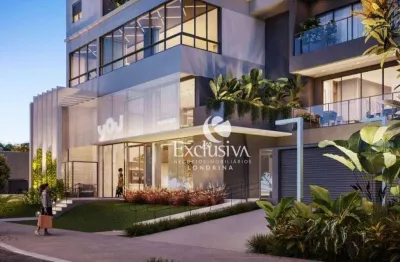 Apartamento com 3 dormitórios à venda, 89 m²  - gleba palhano - londrina/pr