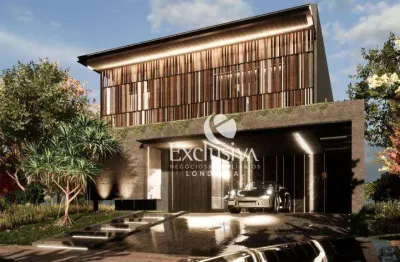 Sobrado com 3 dormitórios à venda, 230 m² - condomínio araguari paysage - parque taua - londrina/pr