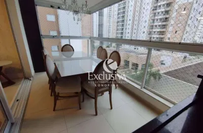 Apartamento com 3 quartos à venda, 103 m² - gleba fazenda palhano - londrina/pr