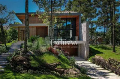 Casa à venda com 5 dormitórios, 3 suítes, 618 m² - condomínio aspen mountain - gramado/rs