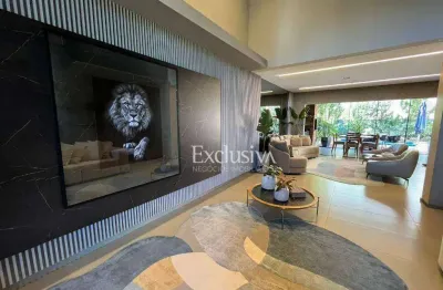 Sobrado com 4 suítes para alugar, 274 m² - condomínio royal forest - londrina/pr