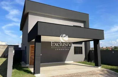 Sobrado com 3 dormitórios para alugar, 190 m² - condomínio paysage araçari, jardim morumbi - londrina/pr