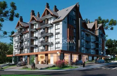 Apartamento com 3 dormitórios e suítes duplex à venda, 116 m² - edifício casa venti - gramado/rs