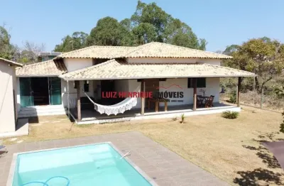 Casa em condomínio fechado com 3 quartos à venda na rodovia mg 10 km 55, sn, condomínio estância da mata, jaboticatubas, 170 m2 por r$ 765.000