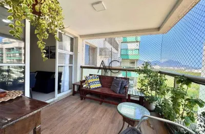 Mobiliado 2 qts c/ suite - ônibus até metrô| shopping | praia - barra da tijuca (reserva do parque)