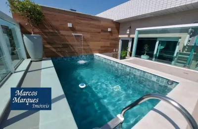 Casa duplex com piscina e espaço gourmet com 4 dormitórios no embaré