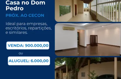 Venda e locação - casa espaçosa no dom pedro - próximo  ao cecon