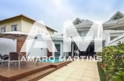 Casa em condomínio fechado com 5 quartos à venda na avenida rosauro estellita, barra da tijuca, rio de janeiro, 373 m2 por r$ 3.400.000