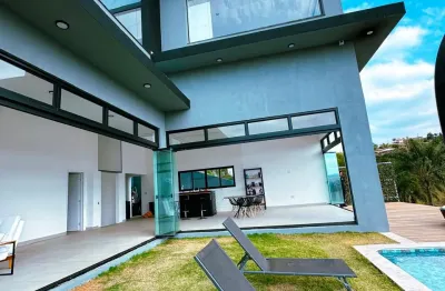 Chácara com vista para a represa em condomínio fechado em igaratá - sp