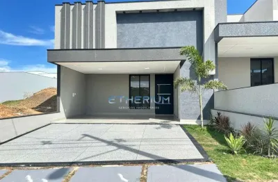 Casa alto padrao a venda, 3 quartos e 3 suites em condominio, indaiatuba/sp