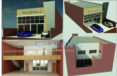 Salao comercial de 285 m2 a venda no bairro cidade nova em santa barbara