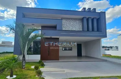 Casa alto padrao a venda com 3 quartos sendo 3 suites e jacuzzi no gran reserve, indaiatuba