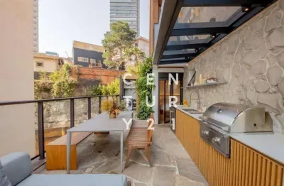 Apartamento garden à venda, 105 m² por r$ 2.100.000,00 - vila madalena - são paulo/sp