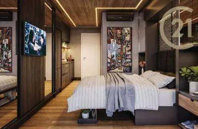 Apartamento Studio novo com 1 dormitório à venda, 30 m² por R$ 529.000 - Brooklin Paulista - São Paulo/SP