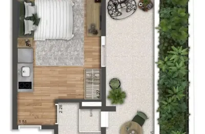 Kitnet / Stúdio à venda na Alameda Itu, 1548, Cerqueira César, São Paulo