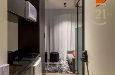Apartamento studio mobiliado com 1 dormitório e serviços à venda, 10 m² por r$ 249.000 - higienópolis - são paulo/sp