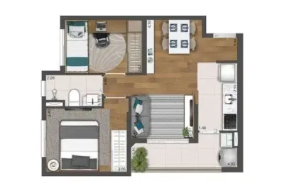 Apartamento à venda na Rua Poxoréu, 2, Cidade Patriarca, São Paulo