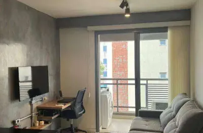 Apartamento com 1 dormitório à venda, 37 m² por r$ 589.500,00 - brooklin - são paulo/sp