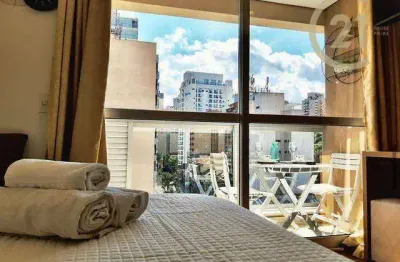 Apartamento com 1 dormitório à venda, 22 m² por r$ 420.000,00 - cerqueira césar - são paulo/sp