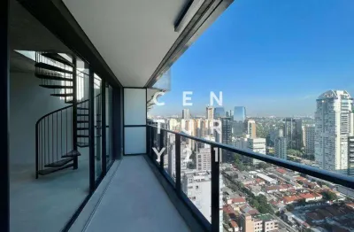 Cobertura com 1 dormitório à venda, 76 m² por r$ 2.450.000,00 - itaim - são paulo/sp