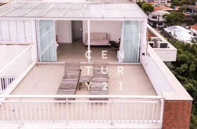 Cobertura com 2 dormitórios à venda, 121 m² por r$ 2.200.000,00 - vila madalena - são paulo/sp