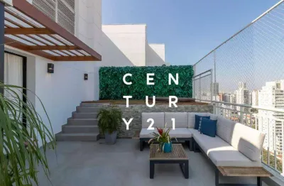 Cobertura com 2 dormitórios à venda, 154 m² por r$ 2.550.000,00 - brooklin - são paulo/sp