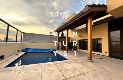 Cobertura com 3 dormitórios à venda, 215 m² - brooklin - são paulo/sp