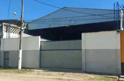 Galpão de 600m² reformado com cozinha, banheiro e escritório - itaboraí -rj