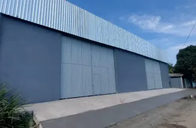 Galpão novo de 1.200m² com banheiros, escritório e cozinha - itaboraí/rj