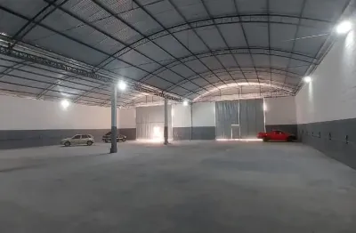 Galpão novo de 1.200m² com banheiros, escritório e cozinha - itaboraí/rj