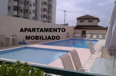 Apartamento mobiliado de 3 qtos c/suíte, varanda e vaga - centro - itaboraí/rj.