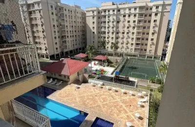 Apartamento de 3 quartos  semi mobiliado, com suíte, varanda e 2 vagas - outeiro das pedras - itaboraí/rj