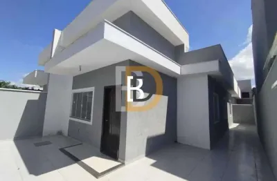 Casa em condomínio fechado com 3 quartos à venda na rua duque de caxias, 236, chácara mariléa, rio das ostras, 70 m2 por r$ 450.000