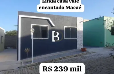 Casa em condomínio fechado com 2 quartos à venda na rua rua fiscal juca, 2, vale encantado, macaé, 65 m2 por r$ 239.000