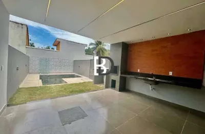 Casa em condomínio fechado com 3 quartos à venda na rua professora juciléa salerma de oliveira, 10, mirante da lagoa, macaé, 160 m2 por r$ 950.000