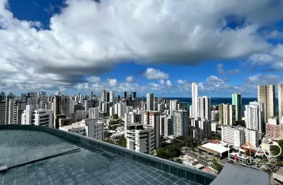 Apartamento 1 quartos e 2 quartos 1 suíte 28m² i em boa viagem i edf praia de gameleira
