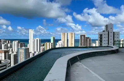 Est- apartamento 1 quartos e 2 quartos 1 suíte 28m² i em boa viagem i edf praia de gameleira
