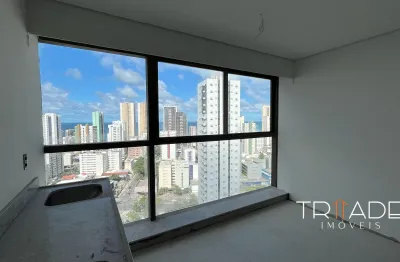 Ll- apartamento 1 quartos e 2 quartos 1 suíte 28m² i em boa viagem i edf praia de gameleira
