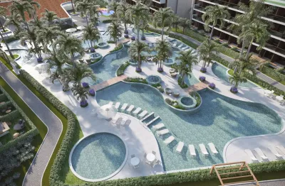 Beach class solare - seu home resort na praia de muro alto | 32m² com garden privativo | mobiliado