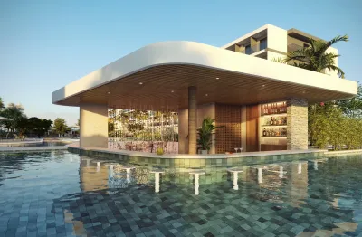 Costa dos coqueiros 2 quartos com 45m² e varanda na praia dos carneiros-ideal para morar ou investir