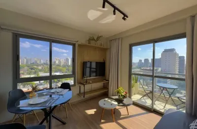 Apartamento com 1 quarto à venda na avenida das carinas, 407, moema, são paulo, 37 m2 por r$ 600.000