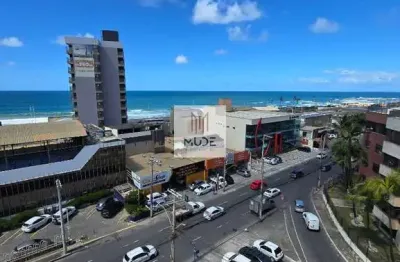 Cobertura duplex finamente decorada com vista mar total à venda na pituba - 2 quartos, piscina privativa e 86m²! porteira fechada.