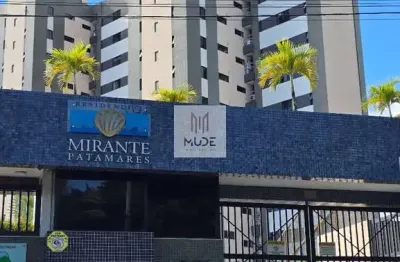 Apartamento 3 quartos com 2 suítes, 126m² - porteira fechada -  á venda no mirante de patamares - reformado e com 3 vagas - colina a - salvador