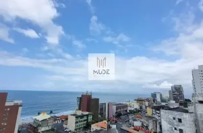 Mar azul residence - apartamento de 2 quartos, suíte e 100m² - com terraço - infraestrutura completa- perto da praia - vista mar- à venda na barra