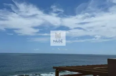 House barra - quarto e sala - 28,88m² - mobiliado - varanda gourmet - vista mar - á venda na barra