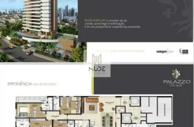 Palazzo unique  - 4 suítes - 250m² - home office - 4 vagas com depósito privativo - varandão gourmet - á venda no caminho das árvores